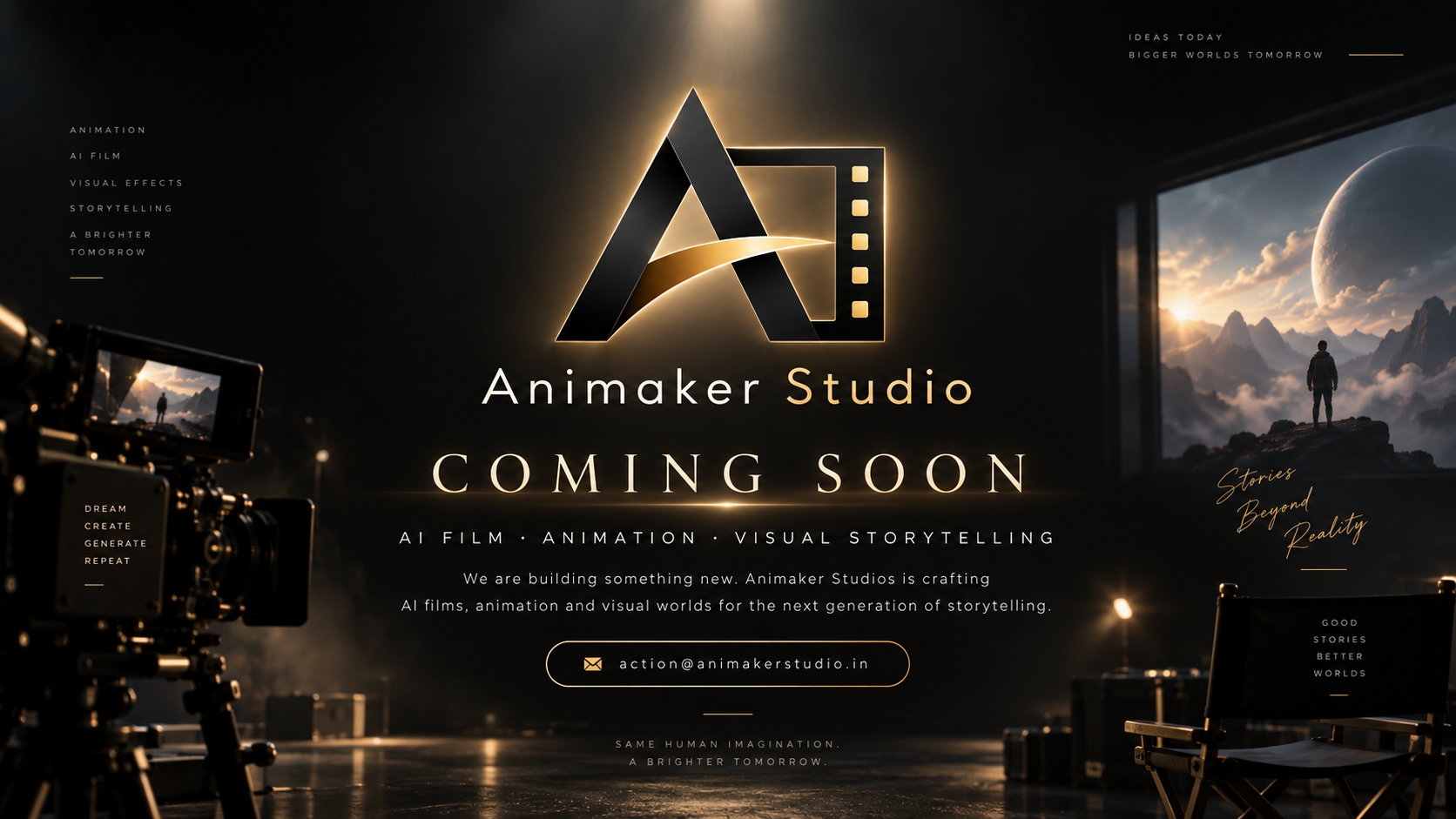 Animaker Studio coming soon landing page